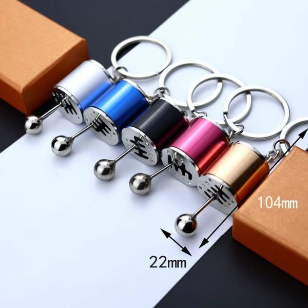 Car Gearbox Manual Transmission Lever Keychain – Metal Pendant Keyring | Key-Chain For Bikes & Cars - Random Color - Image 5