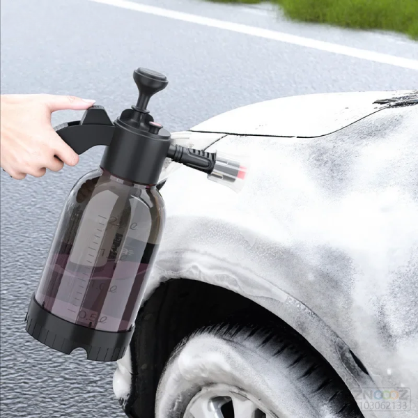 Hand Pump Foam Car Wash Sprayer Bottle Air Pressure Sprayer Car Cleaning Tools Gardening Spray Bottle Air Pump Watering Bottle - Black Color