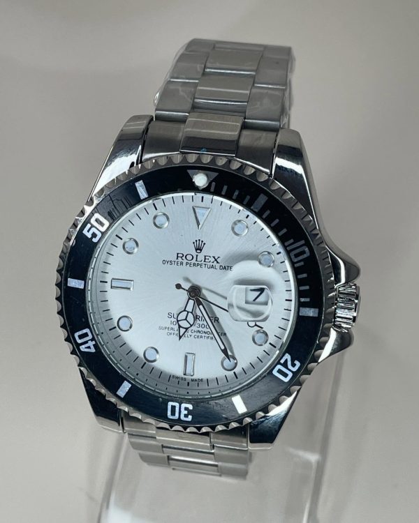Rolex Men's Formal Quartz Wrist Watch with Stainless Steel Strap ( With Random Box ) - Image 3
