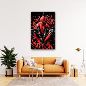Metal Wall art, Spiderman design metal printed wall decor