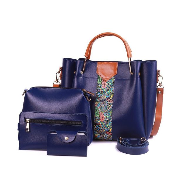 4 Pcs Women's Beautiful PU Leather Shoulder Bag - Image 5