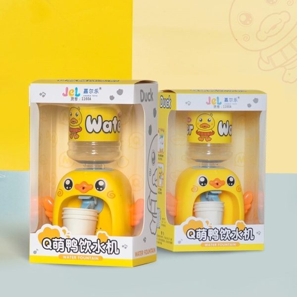 Mini Cute Simulation Duck Water Dispenser Set Toy – Educational Playhouse Drinking Fountain Toy for Kids | Pretend Play Furniture Gift - Random Color - Image 6
