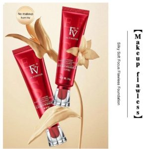 Fv Foundation Waterproof With Medium Coverage, Oil-free & Long Lasting, Matte orever Foundation For Oily/normal Skin, Forever Liquid Makeup Foundation For Face, 30g Ivory