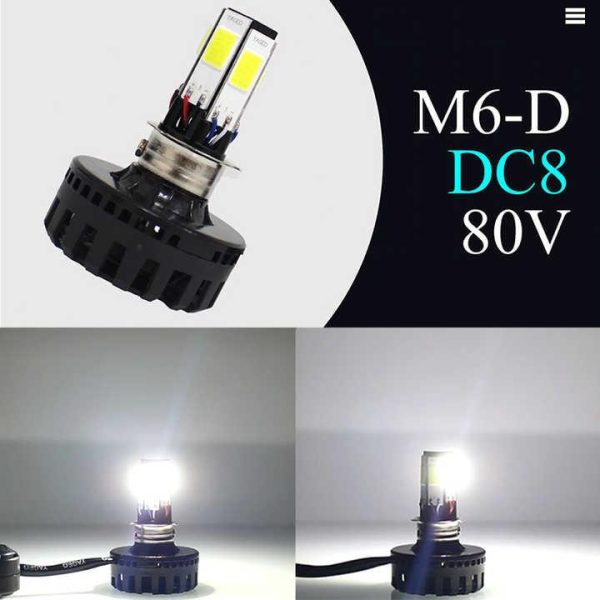 M6 LED Universal Headlight with Fan for All Bikes | universal fitting 3 function High/Low and flasher light - Image 9