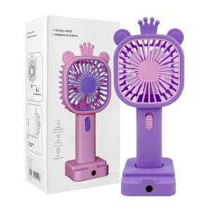 Fan with Sharpener | Mini Handheld Fan, Portable USB Fan for Home, Office, Bedroom, Rechargeable Fan with Pencil Sharpener - Random Design & Color