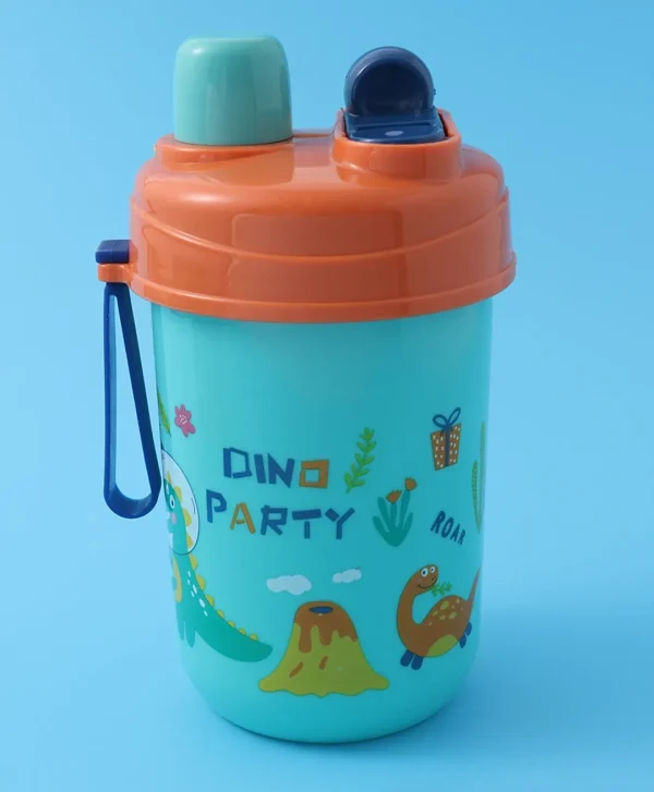 Dino Party Water Bottle for Kids – Cute Dinosaur-Themed Leak-Proof Drink Bottle with Straw Lid | BPA-Free, Durable & Reusable Water Bottle for School, Travel, and Birthday Party Favors - Random Color - Image 6
