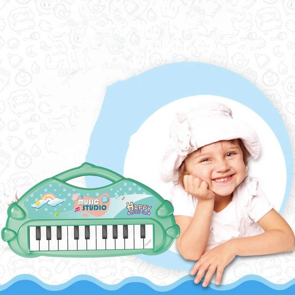 Stuffed Electronic Piano Keyboard Toys 13 Key Early Educational Instrument Electronic Organ for Kids Toys Musical Children Piano - Random Color - Image 6