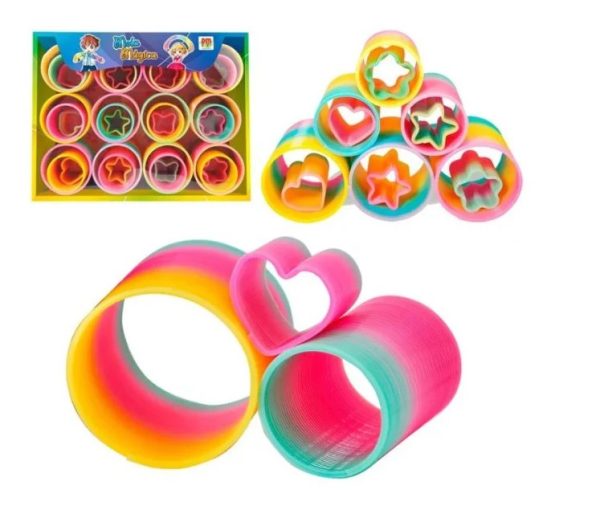 3 In 1 Rainbow Vibrant Circle Spring Set - Rainbow Ring Toy For Kids (36 Pcs) | Babies Toys  - Image 5