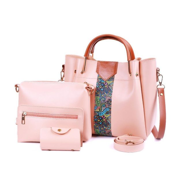 4 Pcs Women's Beautiful PU Leather Shoulder Bag - Image 8