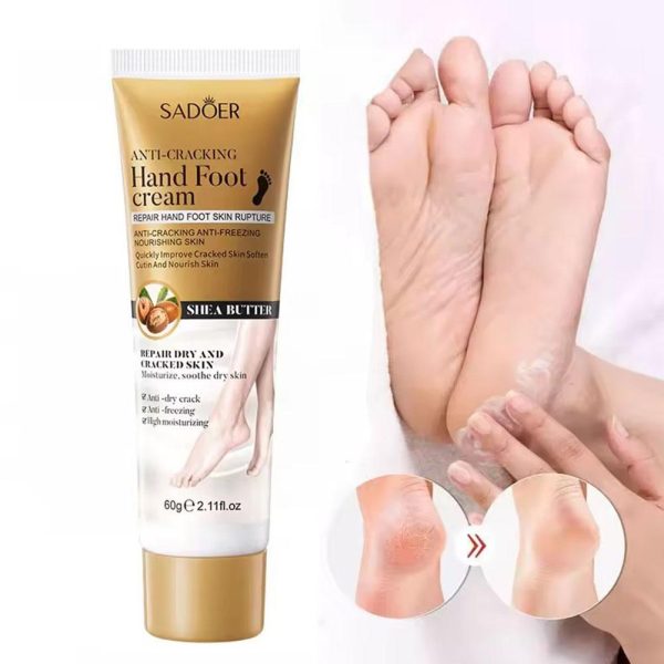 SADOER Hand Foot Cream - 60gram Hand Foot Cream Moisturizing Calluses Dead Skin Repair Rehydration Soften Cuticle Smooth Restore Feet Care Products - Image 4