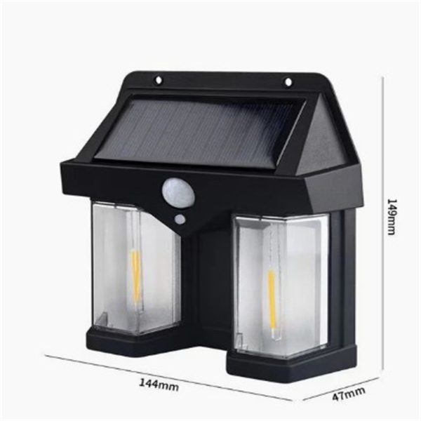 Solar Sensor Light | Solar Interaction Wall Lamp with Warm Light | Outdoor Waterproof Wall Mounted Lights for Garden - Image 2