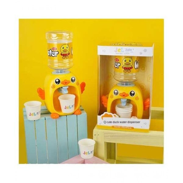 Mini Cute Simulation Duck Water Dispenser Set Toy – Educational Playhouse Drinking Fountain Toy for Kids | Pretend Play Furniture Gift - Random Color - Image 3