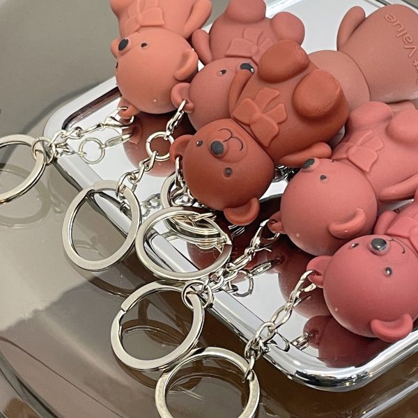 6-Piece Cute Bear Keychain Liquid Lipstick Set – Mist Matte Velvet Finish, Moisturizing Lip Stain, Waterproof & Long-Lasting Lip Gloss (6 Colors) - Image 10
