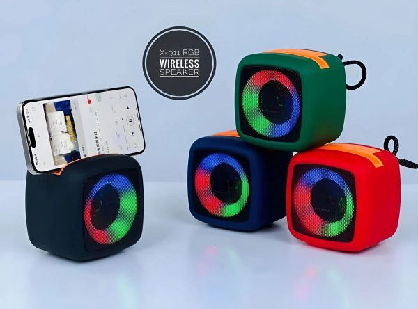 X-911 Professional Designer X-911 Speaker BT Wireless Speaker High Quality Audio Box Speaker Portable - Random Color  - Image 2