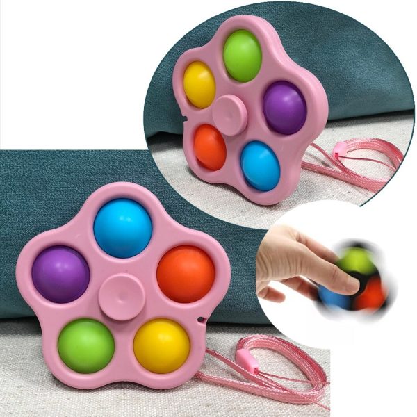 Colorful Finger Spinner – Fun Fidget Toy for Stress Relief, Focus & Anxiety – Smooth Spinning, Compact Design, Perfect for Kids & Adults - Image 3