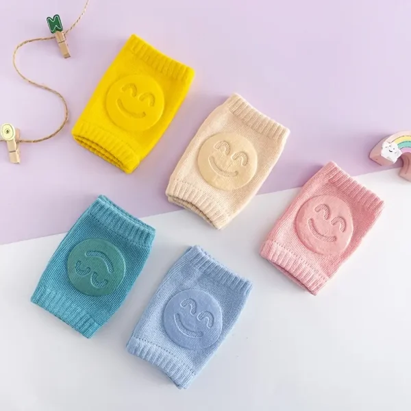 02 Pcs ( Pair ) - Soft & Protective Baby Knee Pads – Cushioned Support for Crawling Infants & Active Toddlers - Random Color - Image 5