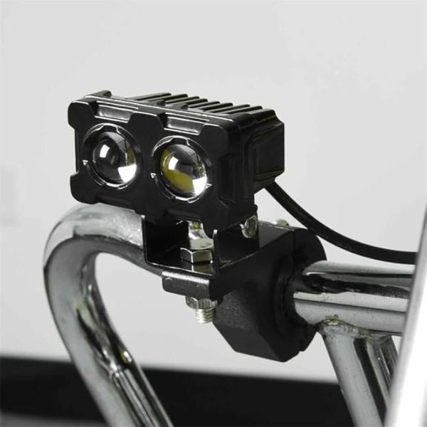 Motorcycle Robot Dual Colour LED Work & Driving Lights – 5000K–6500K Two-Color External Headlights / Fog Lamp - Image 8