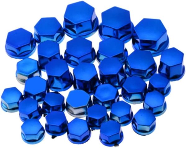 30pcs/set High Quality Chrome Plating Plastic Motorcycle Screw Nut Cover Cap Nut Bolt Decoration For Engine Transmission - Image 5