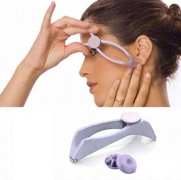 Eyebrow Threading Tool – Modern Plastic Cotton Facial & Body Hair Remover for Women - Random Color - Image 3