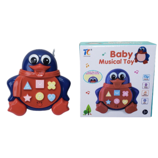 Penguin Press And Play Toy | Best Quality Baby Play Toy | Penguin Play Toy For Kids | Penguin Toy - Baby Musical Toy  - Image 3