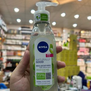 Nivea Naturally Good Micellar Face Wash – 140ml Gentle & Organic Cleanser for Soft, Fresh Skin
