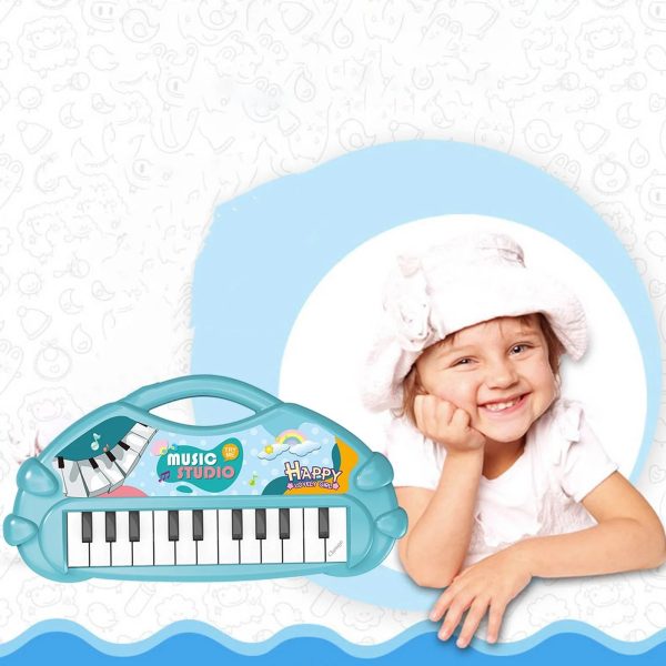 Stuffed Electronic Piano Keyboard Toys 13 Key Early Educational Instrument Electronic Organ for Kids Toys Musical Children Piano - Random Color - Image 4