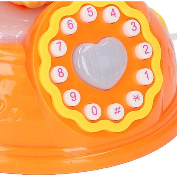 Corded Landline Duck Shape Telephone Toy with Lights & Music For Kids  - Image 3