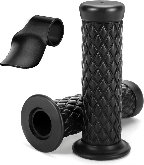 2 Pcs Cafe Racer Handle Grips Silicone Motorcycle Handle Grips Vintage Style Rubber Handle Grips Vintage - Image 4