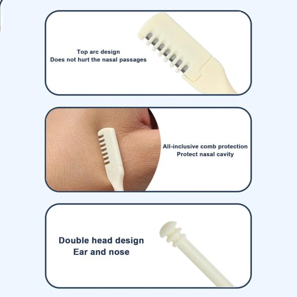 Nose Hair Cutter, 360 Degree Rotating Nose Tweezer - Multi-functional Nose Hair Trimmer Tool for Travel, Picnic, Dating Portable Earpick - Image 10