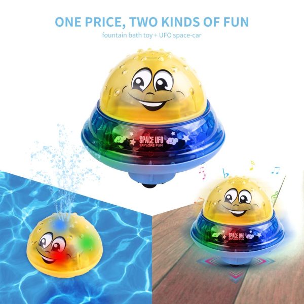 Refasy Children Bath Toys Automatic Water Spray Bathtub Toy for Kids Infant - Spray Ball - Image 5