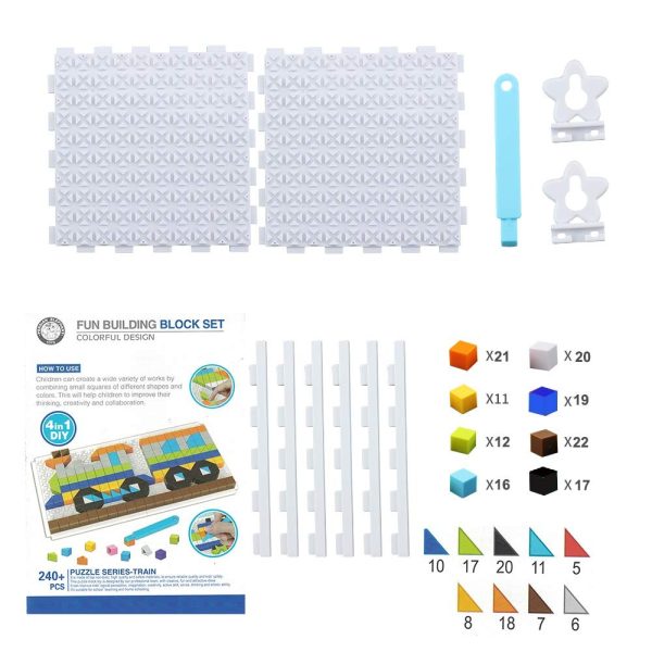 Building Block Set For Kids | Best Quality Block Table Toy For Kids - Toys For Boys & Girls - Building Blocks with Table ( Random design  ) - Image 6