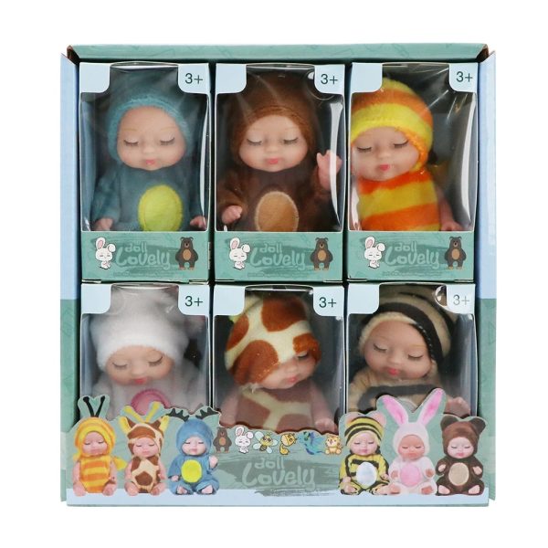 3.5' Sleeping Baby, 1Pcs/D.Bx Flat Pack | New Mini Reborn Baby Doll Set with Clothes | Realistic Toy for Children - Image 3