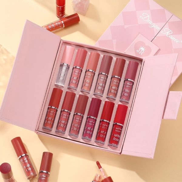 DRAGON RANEE 12-Color Matte Lip Gloss Set – Long-Lasting Waterproof Lip Gloss Set, High-Pigment Liquid Lipstick Collection – Smooth Velvet Finish – Perfect for Daily Wear, Gifting & Professional Use - Image 4
