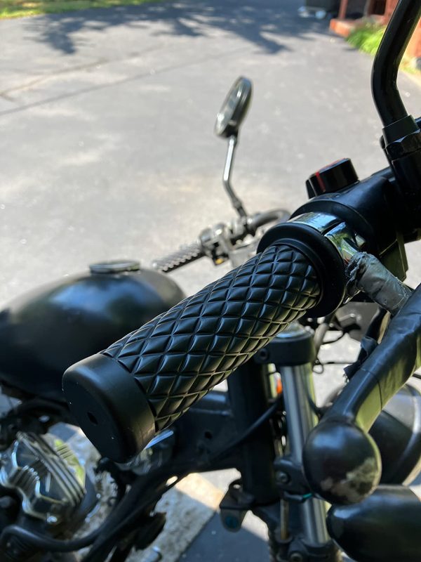 2 Pcs Cafe Racer Handle Grips Silicone Motorcycle Handle Grips Vintage Style Rubber Handle Grips Vintage - Image 3