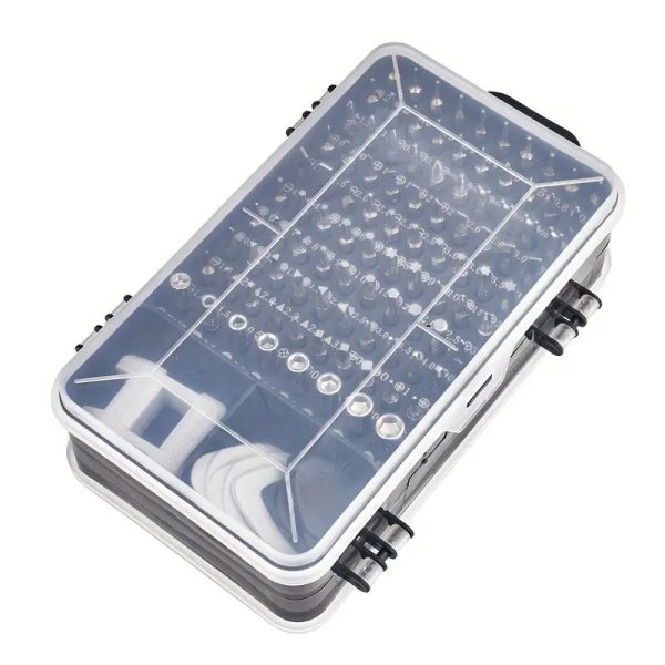 115-in-1 Precision Magnetic Screwdriver Set – Stainless Steel Flat Head Repair Tool Kit for Phones, Computers, Laptops, Watches, Eyeglasses, and Other Electronics - Tool Kit - Image 11