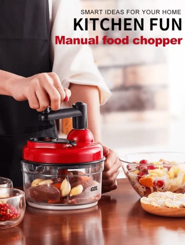 Manual Hand Multifunction Speedy Vegetable Quick chopper | Quick Chopper Vegetable - Onion Chopper | Kachomer Salad Machine ( random color ) - Image 9