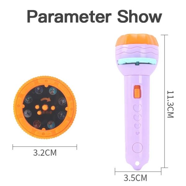 Mini Flashlight Projector Toy for Kids – Includes 3 Slides with 24 Random Images – Fun Educational Light Projection Toy for Boys & Girls - Image 4