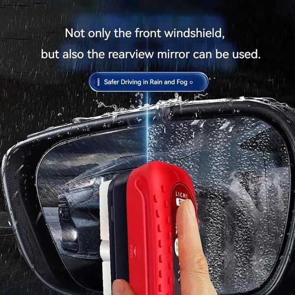 Universal Glass Cleaner,Clear Vision Car Glass Oil Film Cleaner Brush for Windshield