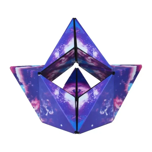 1pc 3D Magic Cube Geometric Space Three-dimensional Decompressing Toy - Shashibo Cube | Cube For Kids | Toys For Babies - Random Color - Image 4