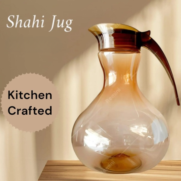 Plastic Shahi Jug Premium Quality Plastic Jug – Royal Design | Large storage jug  | Unique Crystal Shahi Jug (1.75 L) - Image 11