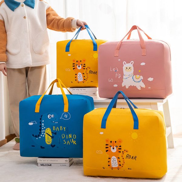 Adorable Baby Dinosaur-Themed Cloth Organizer and Storage Handbag – Portable, Lightweight, and Multi-Functional Nursery Storage Solution for Baby Essentials, Toys, Diapers, and Clothes - Random Color - Image 3