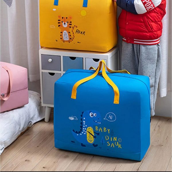 Adorable Baby Dinosaur-Themed Cloth Organizer and Storage Handbag – Portable, Lightweight, and Multi-Functional Nursery Storage Solution for Baby Essentials, Toys, Diapers, and Clothes - Random Color - Image 4