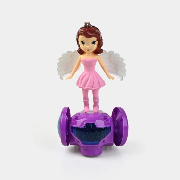 Princess Balance Car With Light & Music | Best Quality Princess Doll | Doll For Baby Girls | Random Color - Image 6