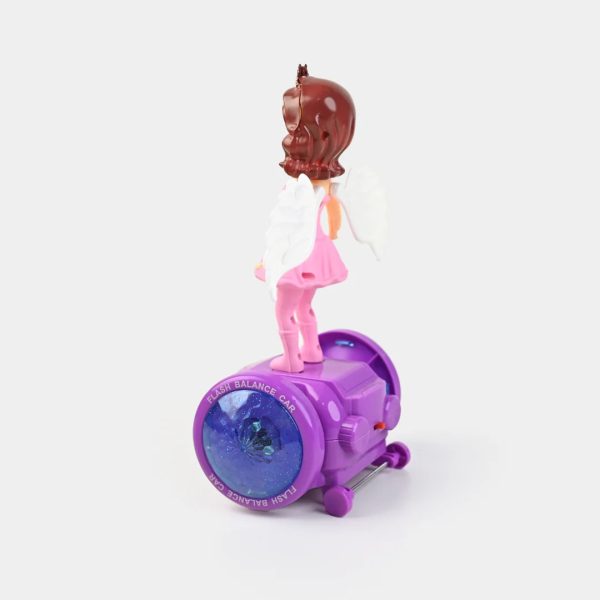 Princess Balance Car With Light & Music | Best Quality Princess Doll | Doll For Baby Girls | Random Color - Image 4