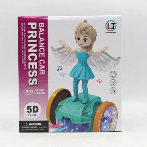 Princess Balance Car With Light & Music | Best Quality Princess Doll | Doll For Baby Girls | Random Color - Image 7