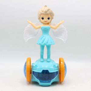 Princess Balance Car With Light & Music | Best Quality Princess Doll | Doll For Baby Girls | Random Color