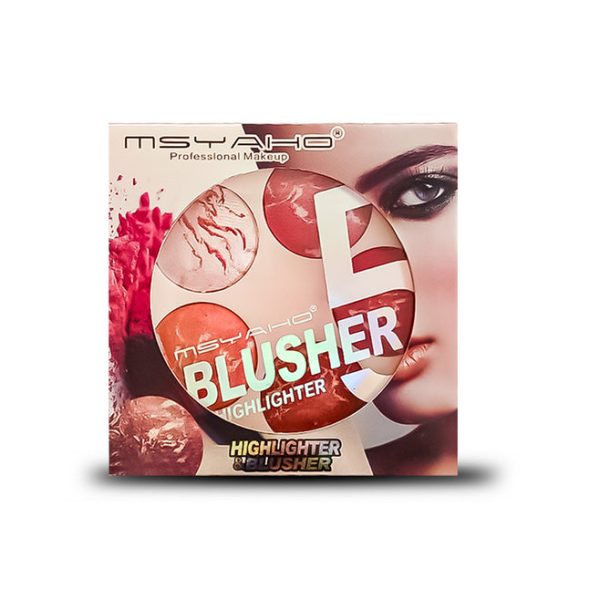5-in-1 MSYAHO Professional Makeup Palette – 3D Highlighter, Blusher, Contour, Bronzer & Illuminator All-in-One Kit - Image 6