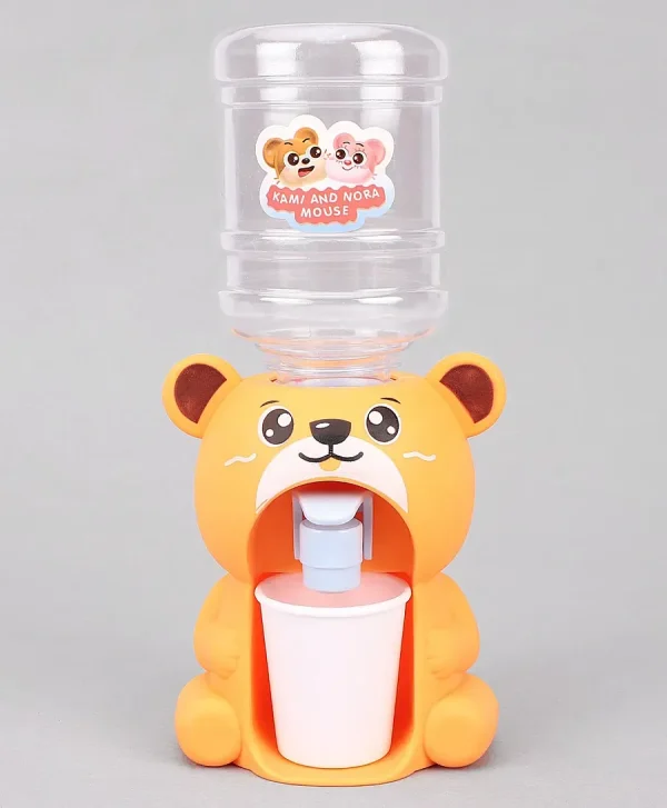 Cute Bear Water Dispenser Toy for Children Mini Drinking Fountain Pumps Water Juice Milk Drinking Fountain Simulation Cartoon Kitchen Toy (Bear) (Random Color) - Image 7