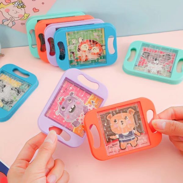 Cartoon Animal Handheld Balance Ball Maze Board Toys for Kids Birthday Party Favors Christmas Gift Goodie Bag Pinata Filler - Random Color - Image 8