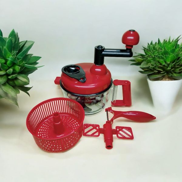 Manual Hand Multifunction Speedy Vegetable Quick chopper | Quick Chopper Vegetable - Onion Chopper | Kachomer Salad Machine ( random color ) - Image 7